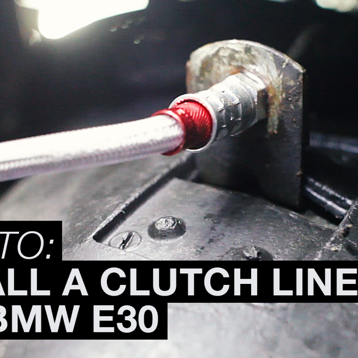 How to install a clutch line in an E30