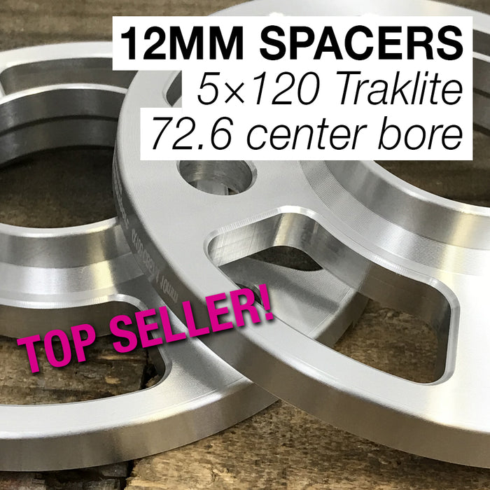 Spacers 12mm Traklite 5×120 72.6cb