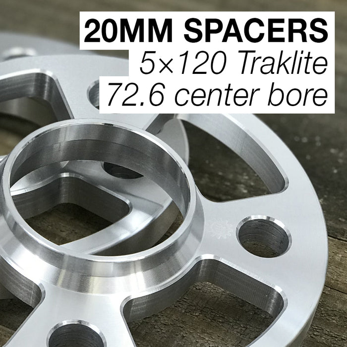 Spacers 20mm Traklite 5×120 72.6cb