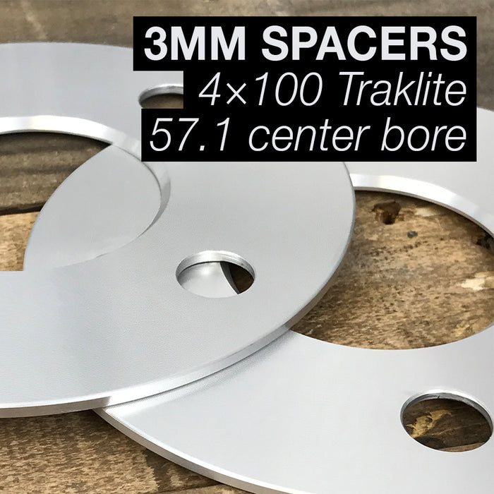 Spacers 3mm 4×100 57.1cb