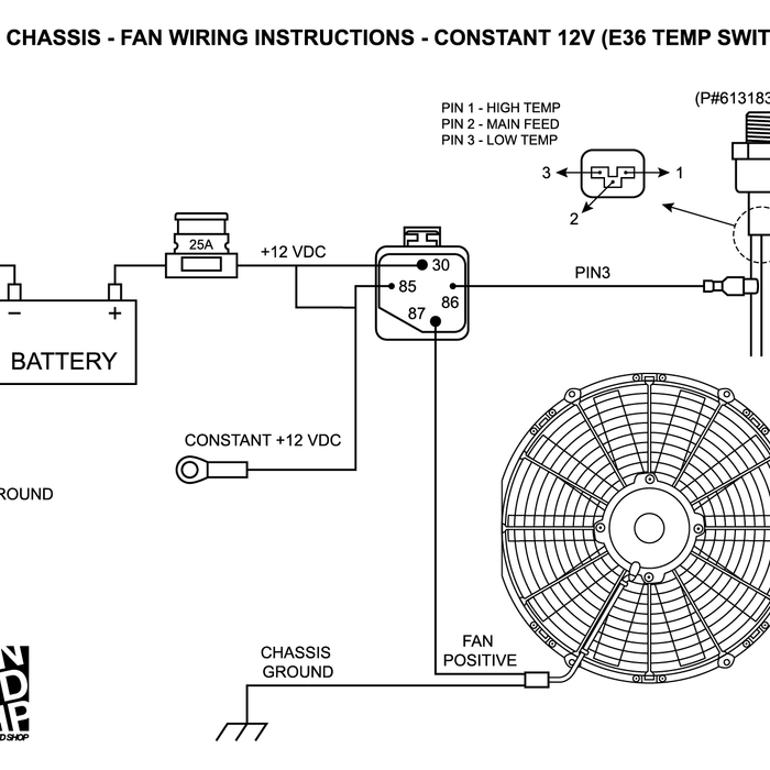 How to wire up an electric 12v SPAL automotive fan.