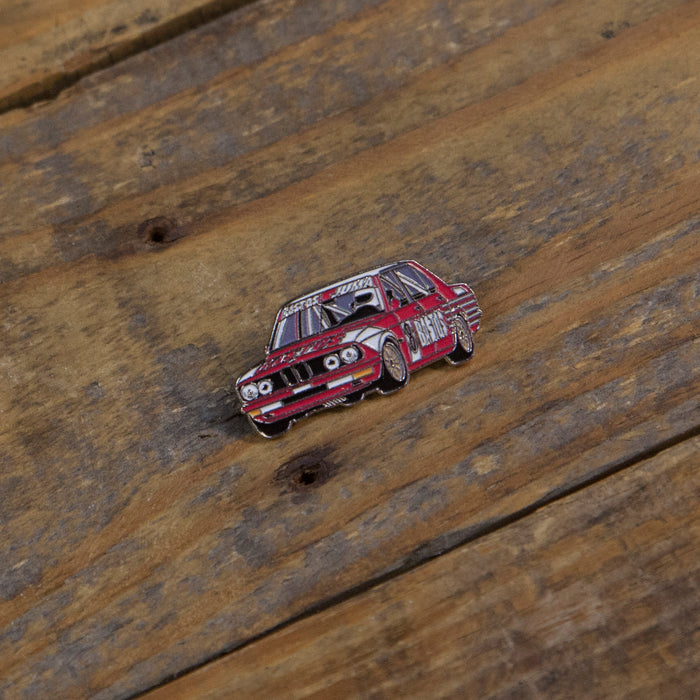 BMW E12 528i Bastos Spa '82 Enamel Pin