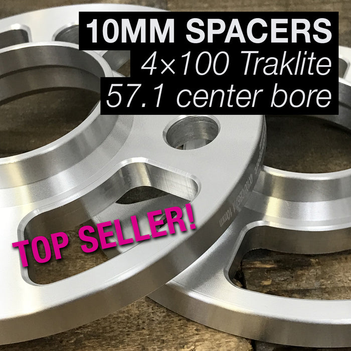 Spacers 10mm Traklite 4×100 57.1cb