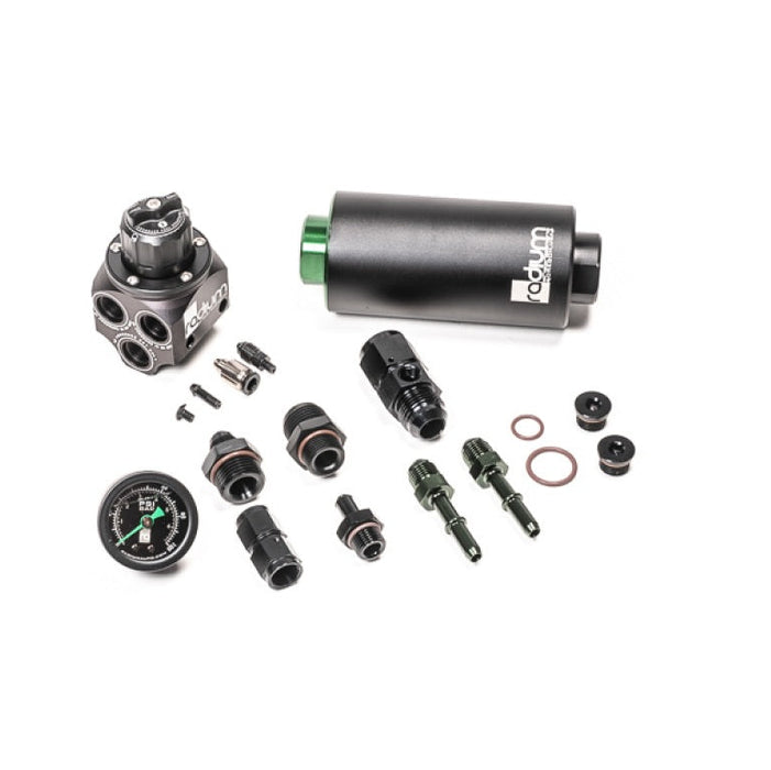 Radium Engineering Fuel Pressure Regulator & Fuel Filter Kit w/ Stainless Filter - BMW E46 M3