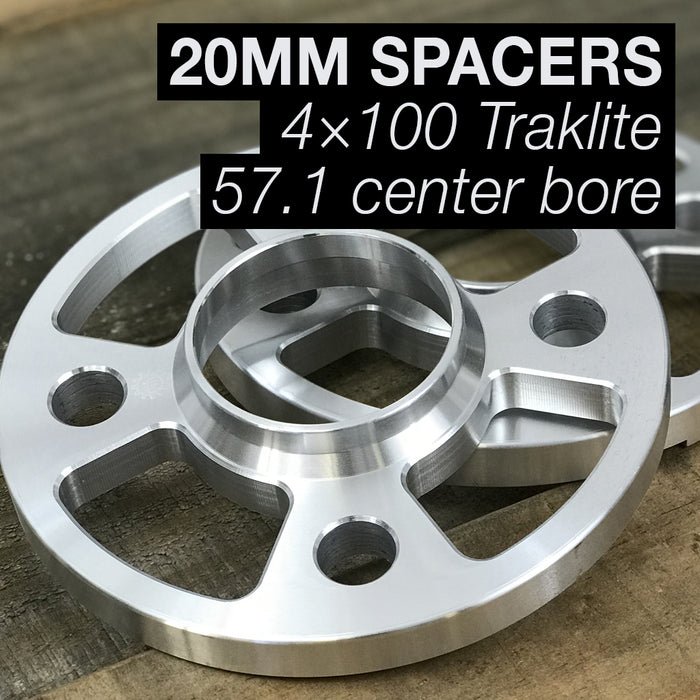 Spacers 20mm Traklite 4×100 57.1cb