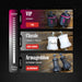 A promotional comparison graphic for three corduroy headstock shapers labeled VIP Street, Classic Street/Track, and Armageddon Extreme Track, with material/color options shown on a dark background and a vertical hardness scale.