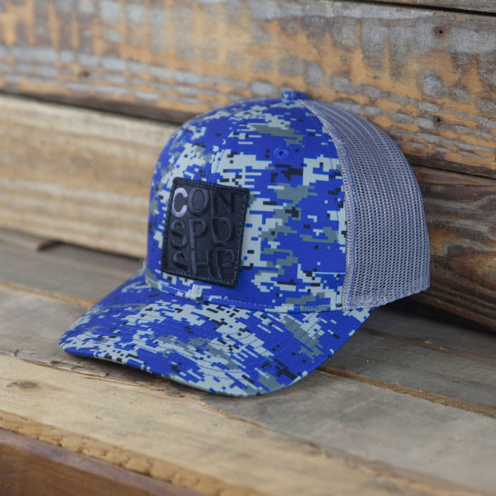 INCOG / Blue Digi-Camo Trucker