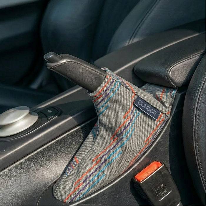 E-Brake Boot with Gray M-Tech Pattern