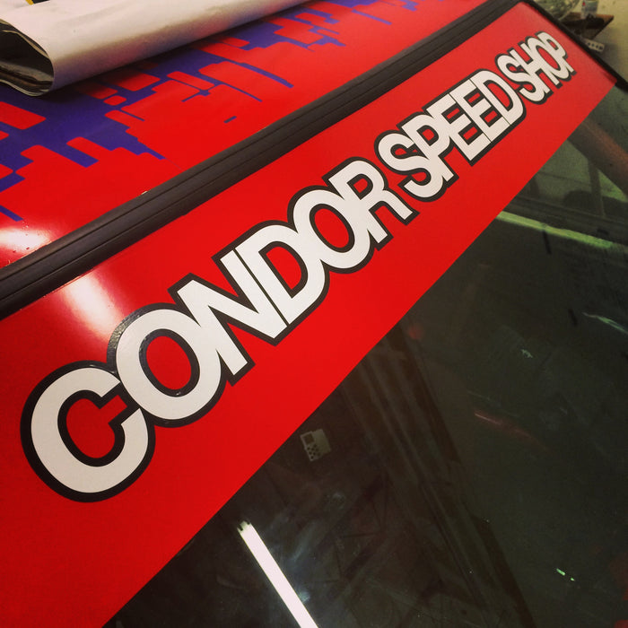 Condor Speed Shop "2 tone" Windshield Banner