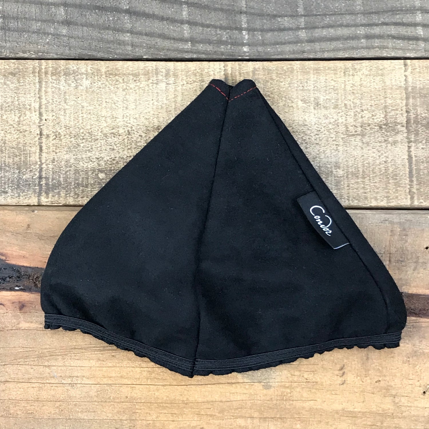 Picture of Condor black suede shift boot before installation