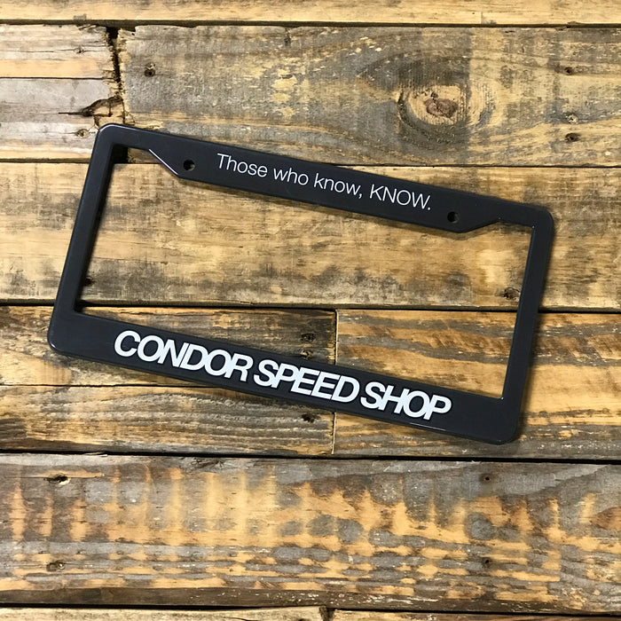 Condor License Plate Frame
