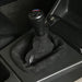 Picture of an installed black suede shift boot from Condor