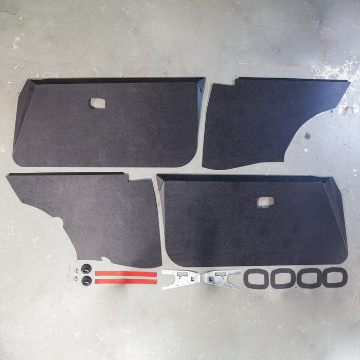 BMW E36 Coupe black door card set